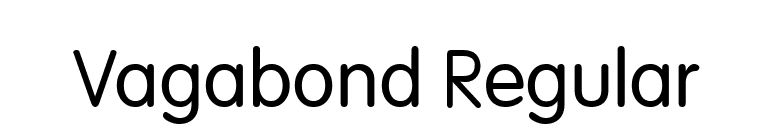 Vagabond Regular font preview
