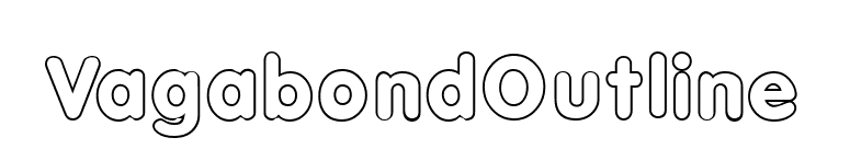 VagabondOutline font preview