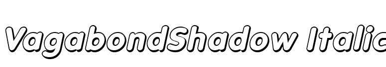 VagabondShadow Italic font preview