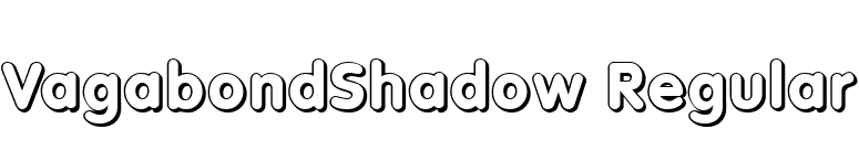 VagabondShadow Regular font preview