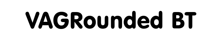VAGRounded BT font preview