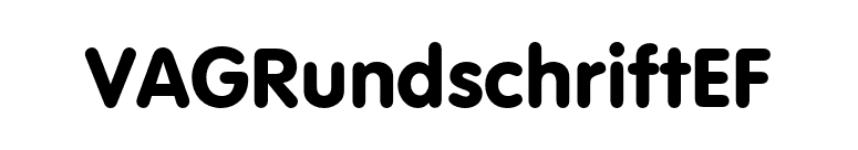 VAGRundschriftEF font preview