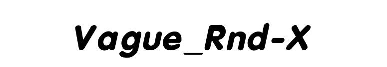 Vague_Rnd-X font preview