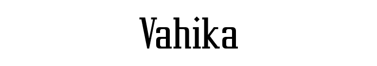 Vahika font preview