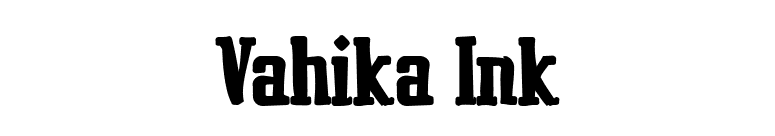 Vahika Ink font preview