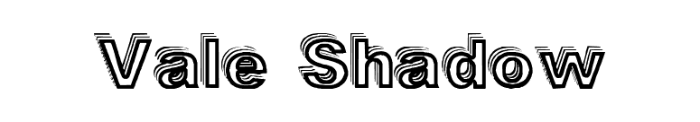 Vale Shadow font preview