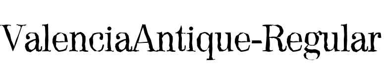 ValenciaAntique-Regular font preview