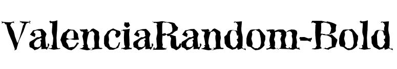 ValenciaRandom-Bold font preview