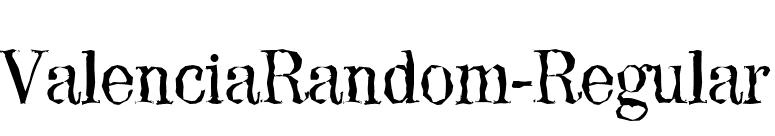 ValenciaRandom-Regular font preview