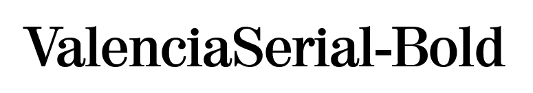 ValenciaSerial-Bold font preview