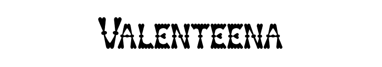 Valenteena font preview
