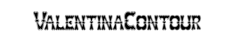 ValentinaContour font preview