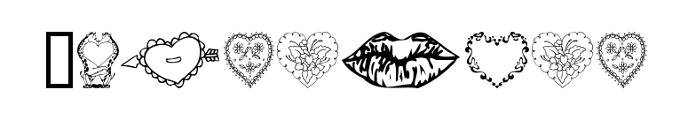 Valentine font preview