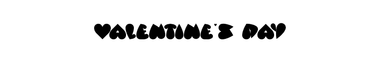 valentine's day font preview