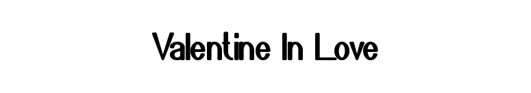 Valentine In Love font preview