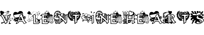 VALENTINEHEARTS font preview