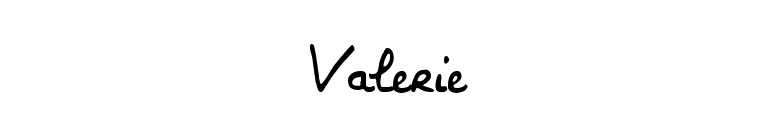 Valerie font preview