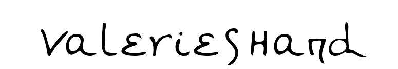 ValeriesHand font preview