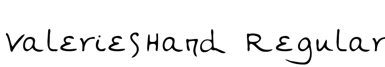 ValeriesHand Regular font preview