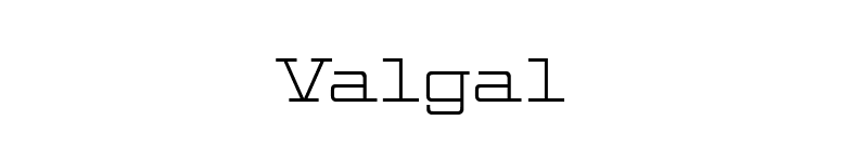 Valgal font preview