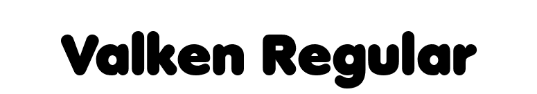 Valken Regular font preview