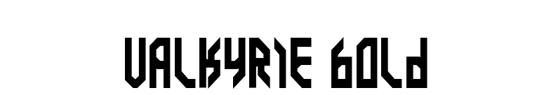 Valkyrie Bold font preview