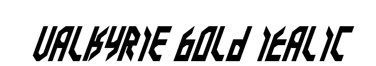 Valkyrie Bold Italic font preview