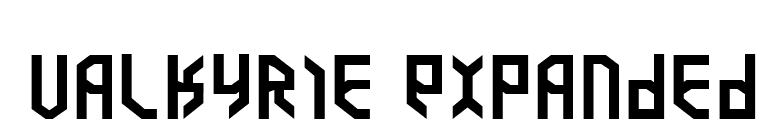 Valkyrie Expanded font preview