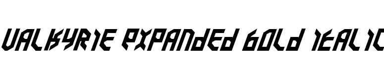 Valkyrie Expanded Bold Italic font preview
