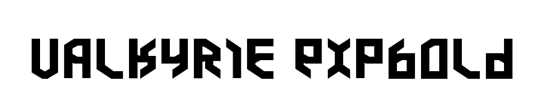 Valkyrie ExpBold font preview