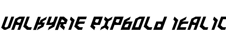 Valkyrie ExpBold Italic font preview