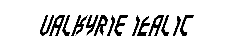 Valkyrie Italic font preview