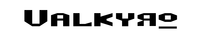 Valkyro font preview