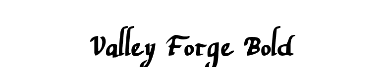 Valley Forge Bold font preview