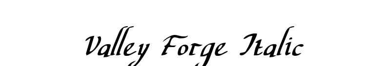 Valley Forge Italic font preview