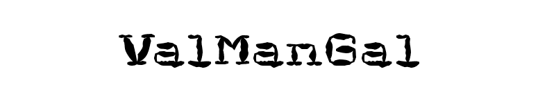 ValManGal font preview