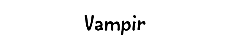 Vampir font preview