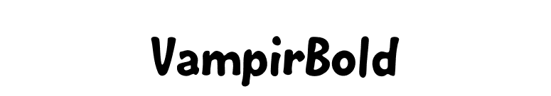 VampirBold font preview