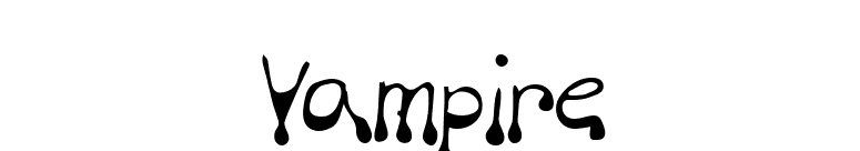 Vampire font preview