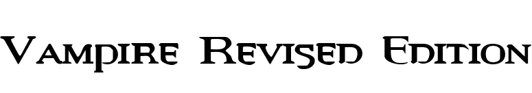 Vampire Revised Edition font preview
