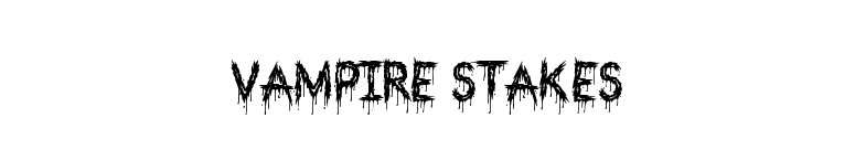 Vampire Stakes font preview