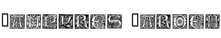 Vampyres Garden font preview
