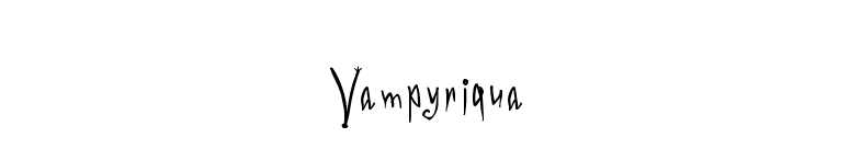 Vampyriqua font preview