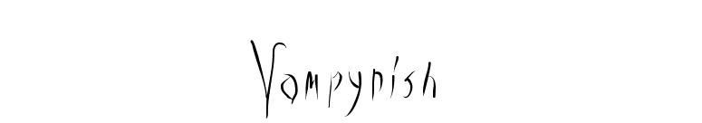 Vampyrish font preview