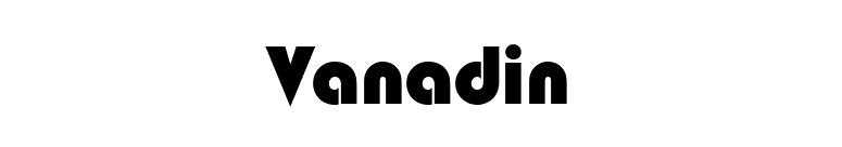 Vanadin font preview