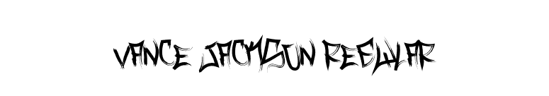 Vance Jackson Regular font preview
