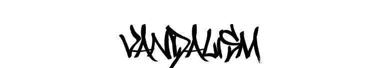 Vandalism font preview