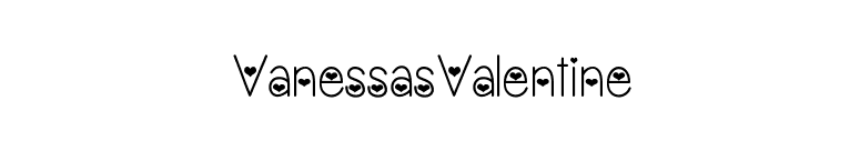 VanessasValentine font preview