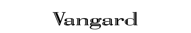 Vangard font preview