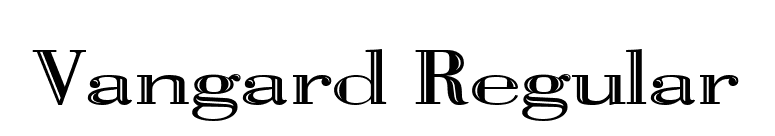 Vangard Regular font preview